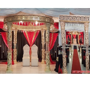 Elegance <b>Wedding</b> Decor Fiber Crystal Mandap Modern White Indian <b>Wedding</b> Crystal Mandap Wholesale Diamond <b>Wedding</b> White Mandap NZ - Product Image 1