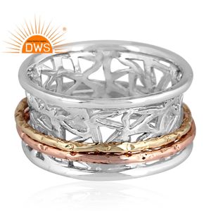 Anillo apilable hecho a mano, joyería de diseño de Plata de Ley 925, venta al por mayor, proveedor de joyería - Product Image 4