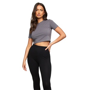 Camiseta sin mangas personalizada para mujer, camiseta ajustada informal, Chaleco sin mangas para Fitness, deporte, gimnasio, Yoga, Top corto Sexy - Product Image 3