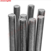 High Quality Stainless Steel Threaded Rods ISO Standard Galvanized M3 M4 M6 Plain Finish Building MANGLA DIN 975