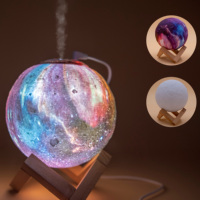 ML-001 Lampe lunaire LED 2 en 1 et diffuseur d'arômes avec alimentation par batterie/USB, diamètre 15 cm, lumière nocturne LED RVB