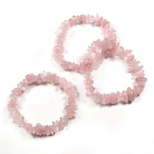 Bracelet en pierre véritable à Quartz Rose, livraison gratuite - Product Image 1