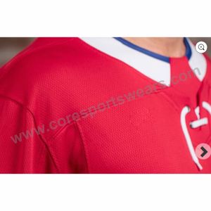 Jersey de hockey sobre hielo personalizable con diseño de impresión por sublimación Crea tu propio estilo con el nombre del equipo y la impresión de números personalizados - Product Image 4