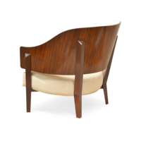 Fauteuil rembourré, chaise, tabouret avec structure en bois massif, durable, design moderne et élégant, pour salon, chambre, maison, hôtel