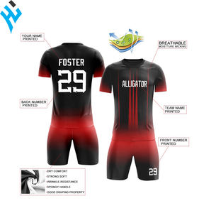 Uniforme de fútbol para hombres, diseño personalizado, la mejor tela lisa de sublimación, oferta - Product Image 3