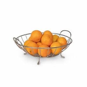 Cesta de frutas de METAL galvanizado, cesta de frutas de METAL negro, redondo, elegante - Product Image 3