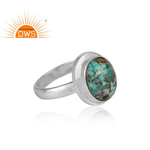 Oval Cut Natural Boulder Turquoise Gemstone Handmade <b>Ring</b> <b>Silver</b> 925 Sterling Anniversary <b>Statement</b> <b>Ring</b> For Woman's Jewelry - Product Image 3