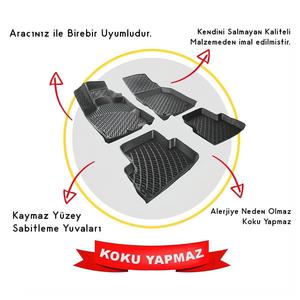 RIZLINE para C-Max 2003-2010 alfombra de piso de vehículo de alta calidad producto específico impermeable no antideslizante Esteras del coche - Product Image 6