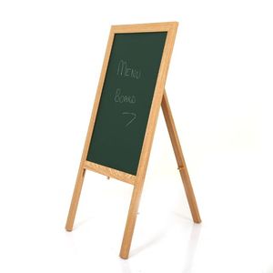 Tableau d'information vert noir et blanc à une face Akyazi avec cadre en bois pour le bureau et l'école - Product Image 1