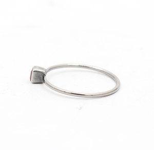 Bague en argent avec pierres précieuses de rubis naturel faite à la main bijoux en argent sterling 925 conception personnalisée bague de naissance pour femmes - Product Image 4