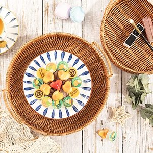 Set of 3 Rattan Baskets Exclusive Quality Modern Design Perfect for Food Serving and Stylish <b>Kitchen</b> <b>Trays</b> - Product Image 6