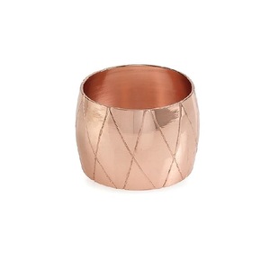 Hammered Silver Colored Napkin Ring - Product Image 4