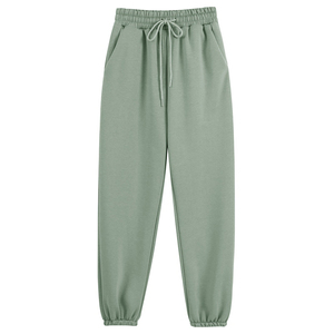 ชุดสเวตเชิ้ตและกางเกงสเวตเตอร์และกางเกงกีฬาลำลองของผู้หญิงชุดผ้าฝ้ายมีฮู้ดตามสั่งแบบแฟชั่นนุ่มเบาสำหรับฤดูหนาว - Product Image 4