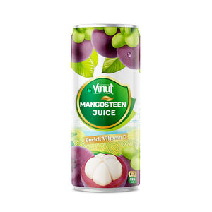 Jus de mangoustan du Vietnam 100% 325ml en boîte avec du jus de fruit de certification fraîchement pressé - Product Image 1