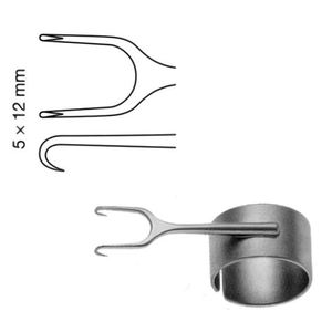 Medical Millard Cottle Thimble Hook Finger <b>Ring</b> Manual 2 Sharp Prongs German <b>Stainless</b> <b>Steel</b> Surgical Plastic Surgery Orthopedic - Product Image 1