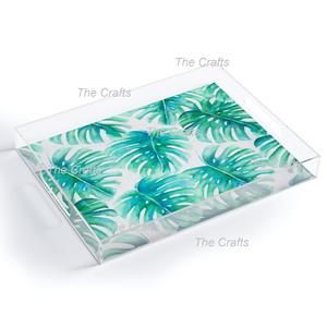 ถาดเสิร์ฟอะคริลิคดีไซน์สวยมาก รูปทรงสี่เหลี่ยมผืนผ้า สำหรับใช้ในครัว ใส่อาหาร ชา ขนม ราคาไม่แพง - Product Image 4