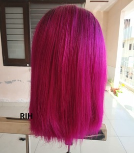 13x6 Frontal Pink Human Hair Wig - Product Image 4