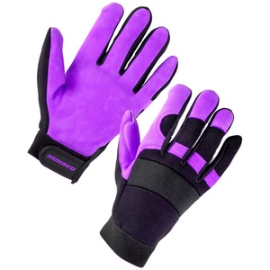 Guantes de Ciclismo de cuero unisex con dedos completos para hombres y mujeres, ropa deportiva transpirable para carreras de bicicletas de montaña - Product Image 6