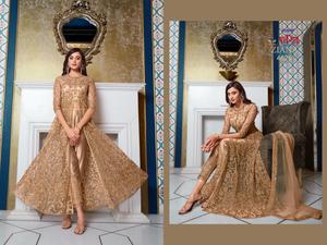 Heavy georgette-vestido anarkali para boda y fiesta - Product Image 5