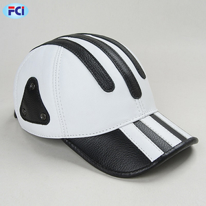 Genuine Leather Golf <b>Hat</b> for Men Casual Outdoor White Black Patchwork Baseball Cap Male Thin <b>Duck</b> Tongue Chic Trucker - Product Image 2