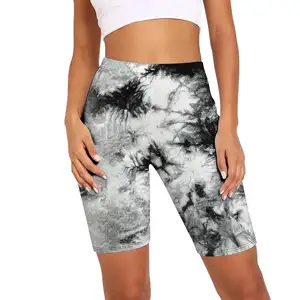 Venta al por mayor de alta calidad por encargo de las mujeres mejor Running Active Wear Gym usa Tie Dye Shorts Foe Ladies - Product Image 1