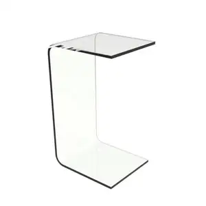 VONVIK现代设计方形亚克力咖啡桌水晶萤石咖啡桌