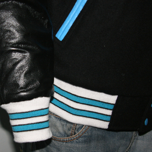 Huzaifa produits personnalisé nouveau hommes veste d'hiver respirant Style Vintage véritable noir laine manches toile tissu avant - Product Image 5