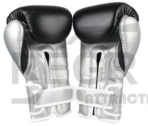 Guantes de boxeo en forma de China, diseño personalizado de gimnasio, boxeo, entrenamiento, cuero negro, Fitness, rojo, Logo personalizado de PVC, Color MMA - Product Image 5