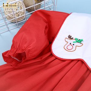 Filles renne ombre broderie bébé robe nylon/coton séchage rapide respirant OEM ODM Wholesale-BB2470 - Product Image 3