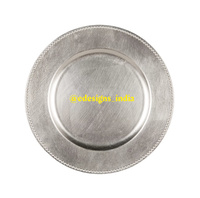 Assiette de présentation décorative en fer, faite à la main, écologique, jetable, pour usage domestique et en restaurant, luxueuse, élégante, de style indien, pour la table