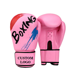 Gants de boxe professionnels de haute qualité en cuir Rexiene, design personnalisé, fermeture auto-agrippante unisexe, impression silicone - Product Image 1