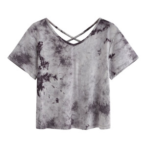 custom logo summer yoga cropped t-shirt gym workout crop tops women fitness shirts plain plus size crop top t shirt - Product Image 1