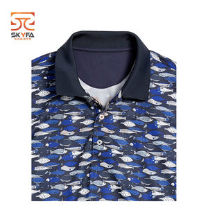 Polo de Golf personalizado para hombre, camisa de manga corta con logotipo impreso bordado, ropa de trabajo, solapa, logotipo personalizado - Product Image 5