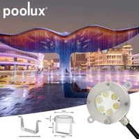 Pompe de fontaine submersible Poolux 2022 avec éclairage LED RGB pour extérieur, DMX, fontaine d'eau sous-marine