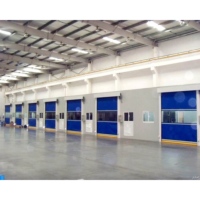 Porte à volet roulant automatique à grande vitesse personnalisée Porte roulante industrielle en PVC Style minimaliste pour les ateliers intérieurs finis