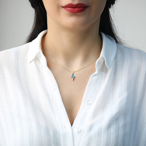 สายฟ้าสายฟ้าออกแบบจี้ขายส่ง925เครื่องประดับเงินสเตอร์ลิงทำด้วยมือแฟชั่นและสง่างามเครื่องประดับ - Product Image 2