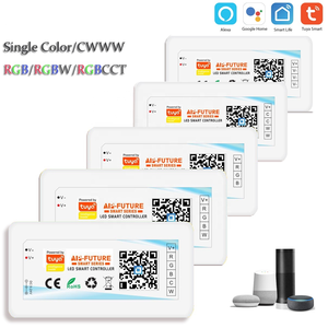 Controlador de tira de luz inteligente para el hogar, controlador de tira de luz inteligente compatible con Smart Life, <span class=keywords><strong>Wifi</strong></span>, <span class=keywords><strong>5</strong></span>-24V, CCT, RGB, RGBWW, RGBCCT, Alexa y Google Home - Product Image 4