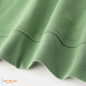 เสื้อยืดแขนสั้นลำลองสำหรับผู้ชายเสื้อยืดผ้าฝ้าย100% คอกลมสีทึบผ้าเจอร์ซีย์ย้อมสีล้วนน้ำหนัก200กรัม" - Product Image 6