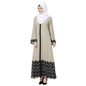 Manga elástica de Color sólido de alta calidad, Jilbab islámico Khimar musulmán, Abaya de oración de Ramadán - Product Image 6