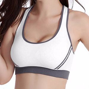 Vente en gros Hauts de yoga à dos en Y Soutien-gorge pour femmes Débardeur d'entraînement extensible avec logo personnalisé Grande taille Fitness Yoga Soutien-gorge de sport pour la course à pied - Product Image 2