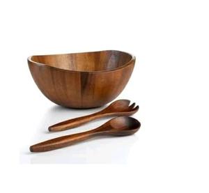 Cuencos de madera para servir tenedor, cuchara, Hotel y restaurantes, cuencos para servir ensaladas - Product Image 3