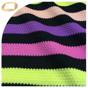 Tela de piña para traje de baño, 94% poliéster, 6% spandex, a rayas de colores - Product Image 2