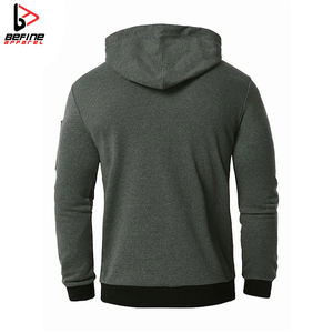 เสื้อฮู้ดแบบสวมศีรษะของผู้ชายสำหรับ500gsm เทอร์รี่ผ้าฝ้าย100% ไหล่ตกเสื้อฮู้ดโอเวอร์ไซส์สำหรับผู้ชาย - Product Image 4