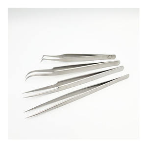 Pinces à épiler droites, incurvées, à crochet et Volume, pour extensions de cils, professionnelles, 1 pièce - Product Image 1