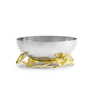 Cuenco para servir comida de acero inoxidable hecho a mano, cuenco para mezclar alimentos de forma redonda de la mejor calidad al precio más bajo - Product Image 5