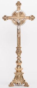 Croix d'autel en laiton de haute qualité, Brassworld inde - Product Image 5