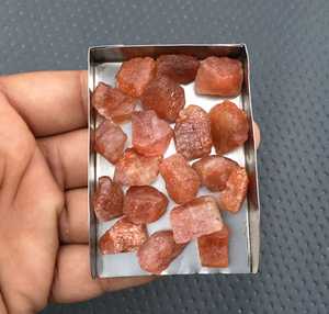 ชุดอัญมณีหลวมที่ไม่ผ่านการบำบัดผิวหยาบของผิวส้มธรรมชาติจำนวน10ชิ้นที่น่าสนใจจากผู้ค้าส่งชาวอินเดีย - Product Image 2
