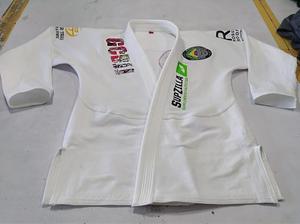 Kimono Profesional de Jiu Jitsu Blanco Liso / Bjj / BJJ Personalizado Azul para Hombre, Uniforme Brasileño de Jiu-Jitsu - Product Image 3