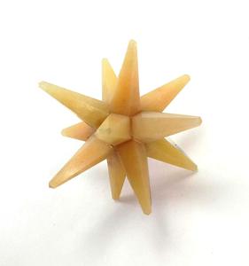 Merkabah หินควอตซ์12จุด,หินดาวเมอร์คาไบยาห์สีเหลือง Aventurine Merkabah - Product Image 1