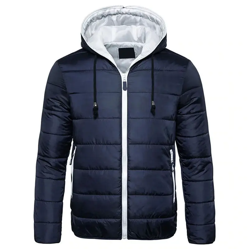 100% Polyester Black Men's Winter Padded Jackets Coats With Low Prices Wholesale Puffer Jacket